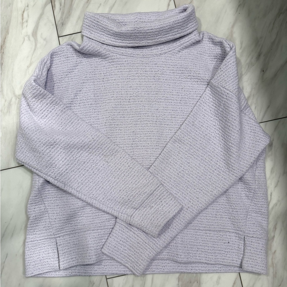 CALIA Purple Turtleneck Sweater